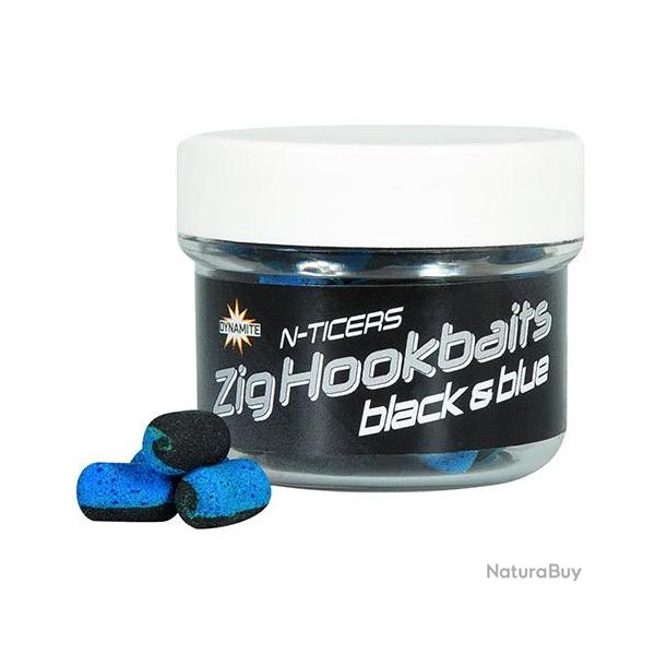 Dumbells Flottant Dynamite Baits N-Ticers Zig Black & Blue 12X6mm