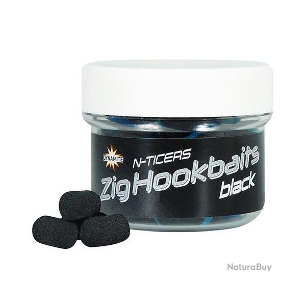 Dumbells Flottant Dynamite Baits N-Ticers Zig Black 12X6mm