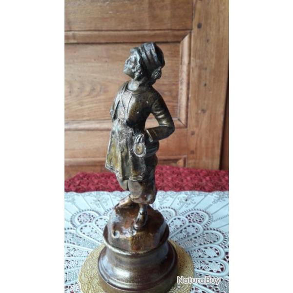 Rare Statue Cantinire  Soldats 1850 Ancien Objet Art Dco du XIXme Curiosit Militaria