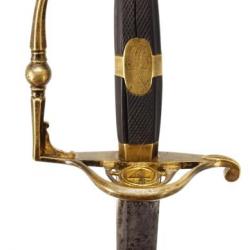 SABRE D'OFFICIER DU 4è REGIMENT DE CHASSEUR SIGNATURE GOZE A METZ 1780-1814 - FRANCE PREMIER EMPIRE 