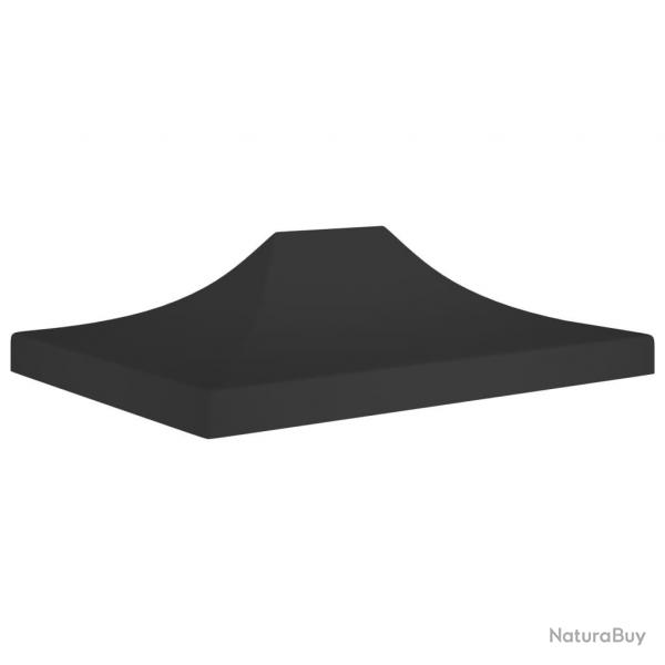 Toit de tente de rception 4x3 m Noir 270 g/m alsavelo