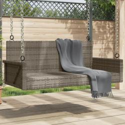 Balancelle gris 119x56x48 cm résine tressée alsavelo