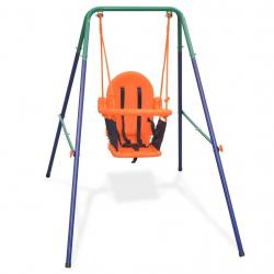 Balançoire pour enfants avec harnais de sécurité Orange alsavelo