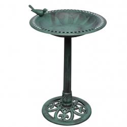 Bain pour oiseaux avec oiseau décoratif alsavelo