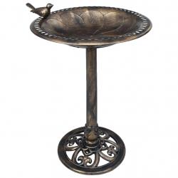 Baignoire de jardin pour oiseaux Bronze Plastique alsavelo