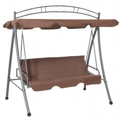 Balancelle convertible d'extérieur avec auvent Café alsavelo