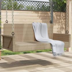 Balancelle beige 119x56x48 cm résine tressée alsavelo