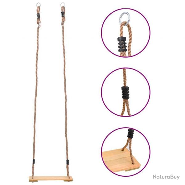 Balanoire  planche 200 cm Bois de pin solide alsavelo