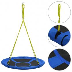Balançoire 110 cm 100 kg Bleu alsavelo
