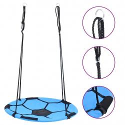 Balançoire nid d'oiseau Motif de ballon de foot 100 cm alsavelo