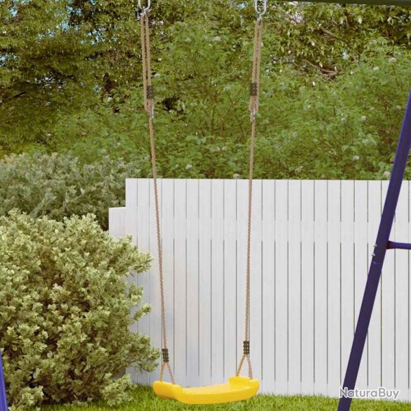 Balanoire d'extrieur d'enfants simple et corde rglable jaune alsavelo