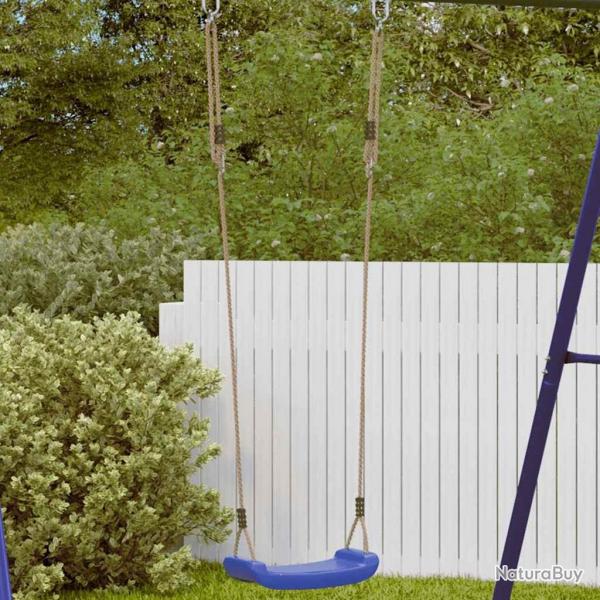 Balanoire d'extrieur d'enfants simple et corde rglable bleu alsavelo