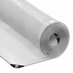 Bâche transparente avec oeillets 10x10 m polyéthylène alsavelo