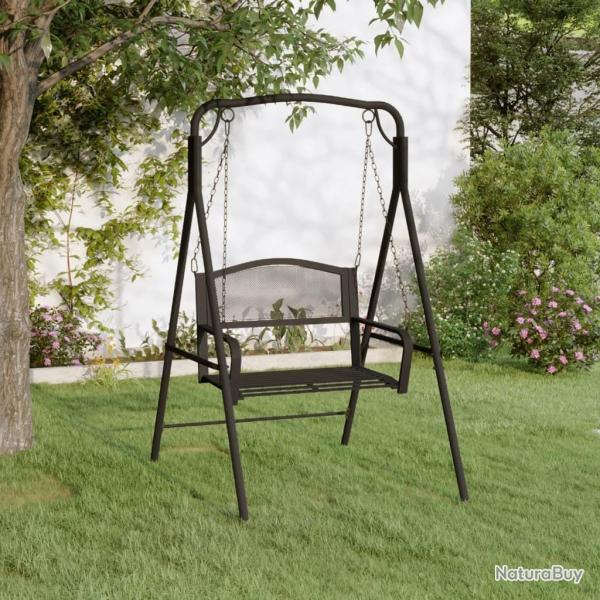 Balancelle 124 cm Noir Acier alsavelo