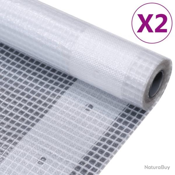 Bches Leno 2 pcs 260 g/m 4x15 m Blanc alsavelo