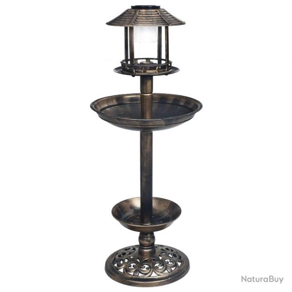 Bain dcoratif pour oiseaux  LED  nergie solaire Plastique alsavelo