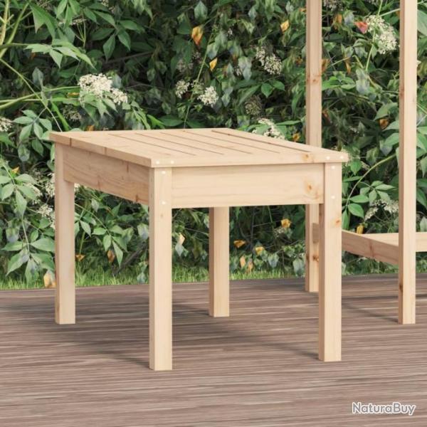 Banc de jardin 80x44x45 cm bois massif de pin