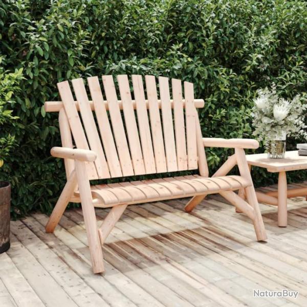 Banc de jardin  2 places 119x85x98 cm bois massif d'pica