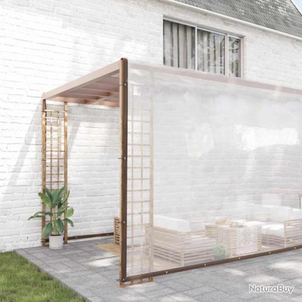 Bche transparente avec oeillets 12x12 m polythylne