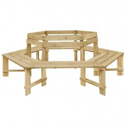 Banc de jardin 240 cm Bois de pin imprégné alsavelo