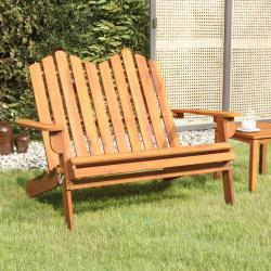 Banc de jardin Adirondack 126 cm bois massif d'acacia alsavelo