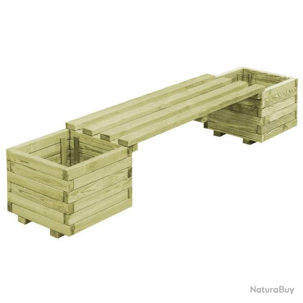 Banc de jardin  jardinires Bois de pin imprgn alsavelo
