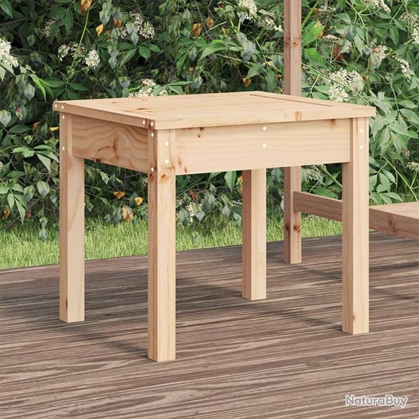 Banc de jardin 50x44x45 cm bois massif de pin alsavelo