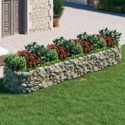 Lit surélevé à gabion Fer galvanisé 400x100x50 cm alsavelo