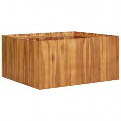 Lit surélevé de jardin 100x100x50 cm Bois massif d'acacia alsavelo