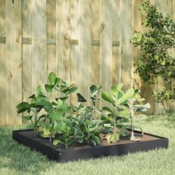 Lit surélevé de jardin anthracite 100x100x18,5 cm acier alsavelo