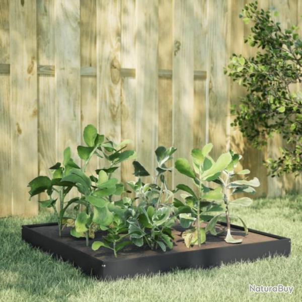 Lit surlev de jardin anthracite 100x100x18,5 cm acier