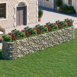 Lit surélevé à gabion Fer galvanisé 600x100x100 cm alsavelo