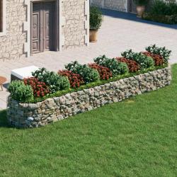 Lit surélevé à gabion Fer galvanisé 500x100x50 cm alsavelo
