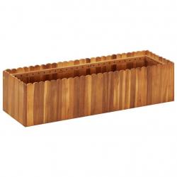 Lit surélevé de jardin 100x30x25 cm Bois massif d'acacia alsavelo