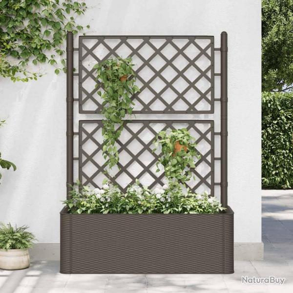 Lit surlev de jardin et treillis et systme d'arrosage Moka alsavelo