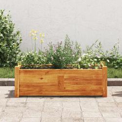Lit surélevé de jardin Bois d'acacia 76x27,6x25 cm alsavelo