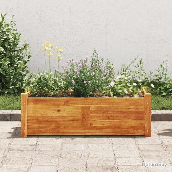 Lit surlev de jardin Bois d'acacia 76x27,6x25 cm alsavelo