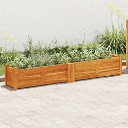 Lit surélevé de jardin Bois d'acacia 150x30x25 cm alsavelo