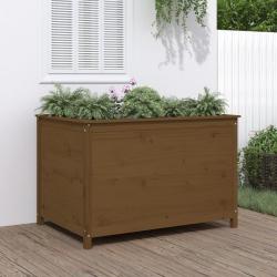Lit surélevé de jardin brun miel 119,5x82,5x78 cm pin massif alsavelo