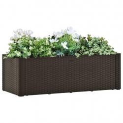 Lit surélevé de jardin avec système d'arrosage Moka 100x43x33cm alsavelo