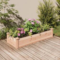 Lit surélevé de jardin doublure 120x45x25 cm bois massif sapin