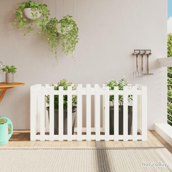 Lit surlev de jardin design de clture 150x50x70cm pin massif alsavelo