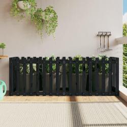 Lit surélevé de jardin design de clôture 200x50x70cm pin massif alsavelo