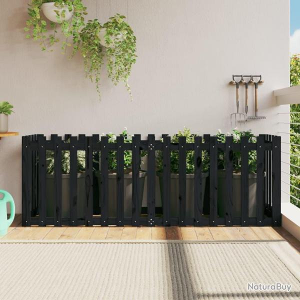 Lit surlev de jardin design de clture 200x50x70cm pin massif alsavelo