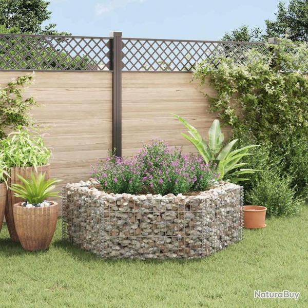 Lit surlev  gabion hexagonale 160x140x50 cm alsavelo
