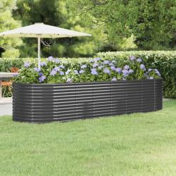Lit surélevé de jardin Acier enduit de poudre Anthracite alsavelo