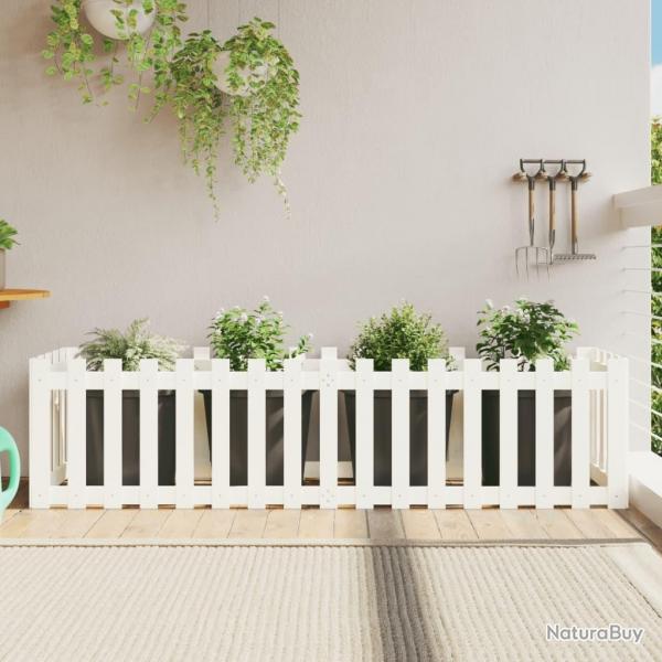 Lit surlev de jardin design de clture 200x50x50cm pin massif alsavelo