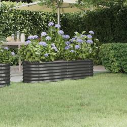 Lit surélevé de jardin Acier enduit de poudre Anthracite alsavelo