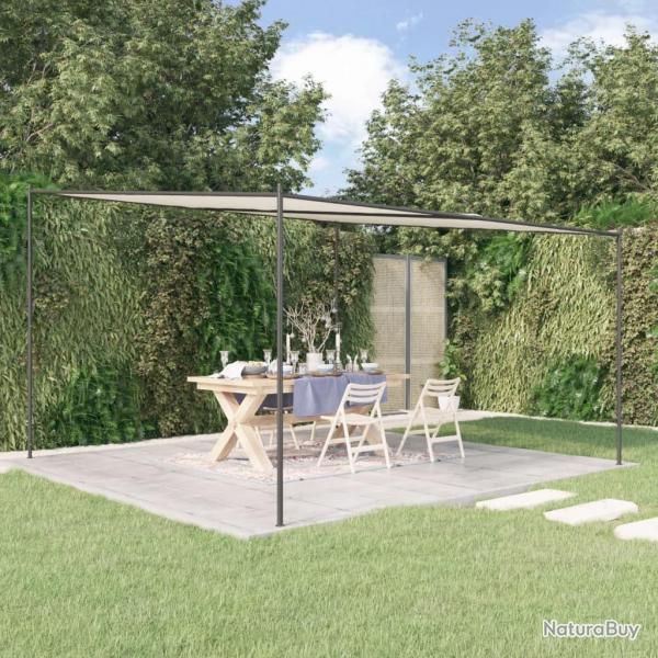Belvdre blanc 4x4 m 180 g/m tissu et acier alsavelo