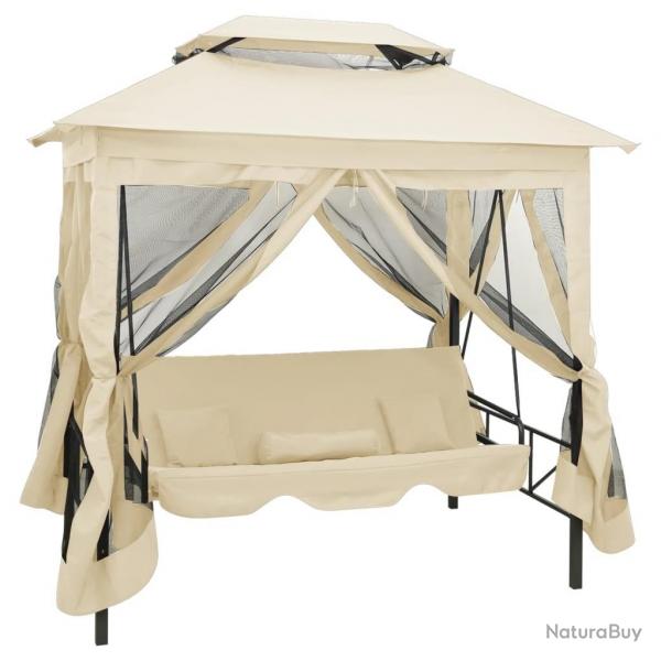 Belvdre convertible en balancelle Blanc crme alsavelo